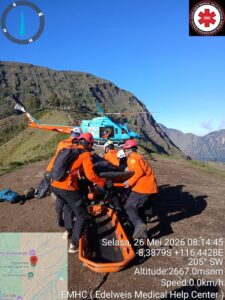 Helikopter FINNS Search & Rescue berhasil evakuasi wisatawan terluka dari Gunung Rinjani