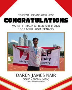 HELP University Athletes Shine at National Varsity Championships with Gold Medal, Championship Record and Multiple Podium Finishes