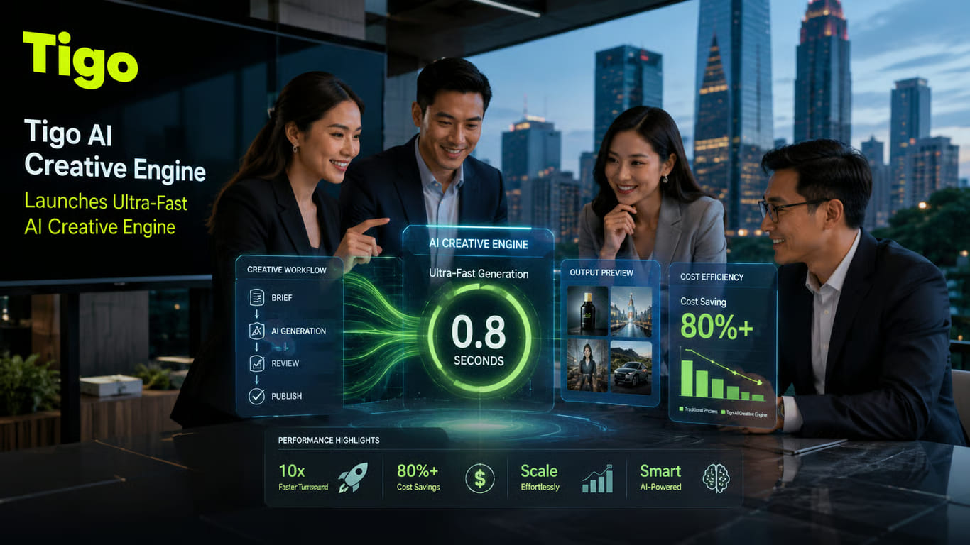 Tigo AI Meluncurkan AI Creative Engine Super Cepat 0,8 Detik, Biaya Produksi Iklan Dapat Hemat Lebih dari 80% Dibanding Media Tradisional
