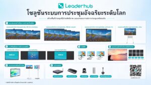 จากหน้าจอเดียวสู่ระบบทำงานร่วมกันแบบครบวงจร                                                                               Leaderhub นำประสบการณ์ระดับโลก ขับเคลื่อนการยกระดับสู่ดิจิทัลในไทย