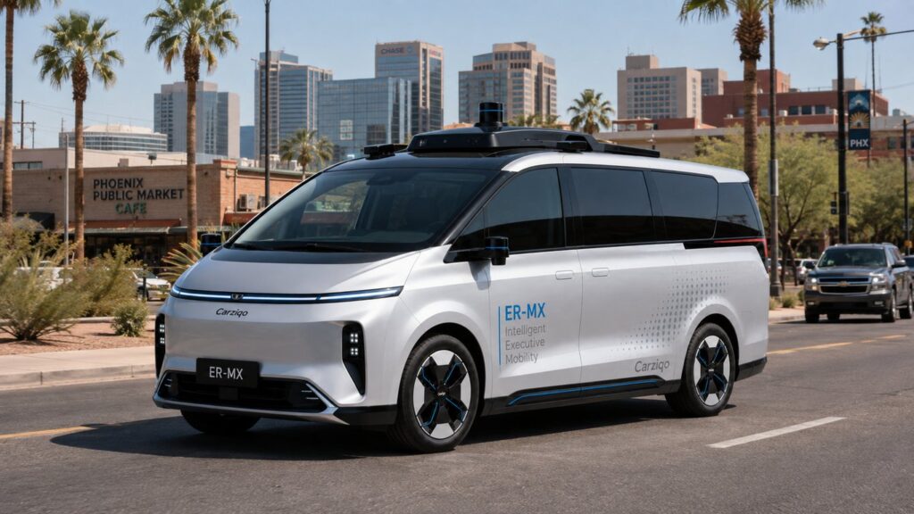 Carziqo Launches ER-MX Driverless Ride-Hailing Operations in Phoenix