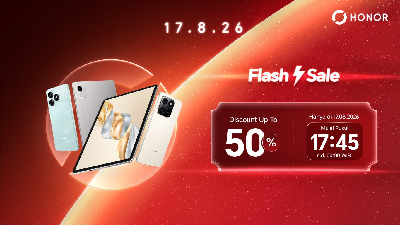 Rayakan HUT RI ke-81 Bersama HONOR Lewat Promo “Flash Sale” dengan Diskon Hingga 50%