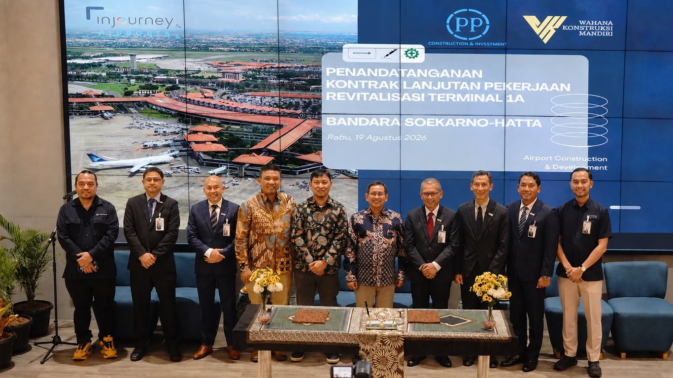 PTPP Raih Proyek Lanjutan Revitalisasi Terminal 1A Bandara Soekarno-Hatta  Senilai Rp1,19 Triliun