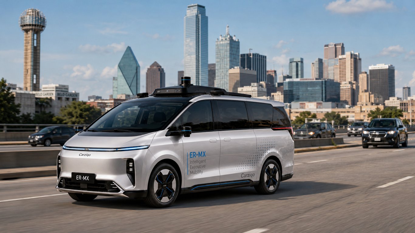 Carziqo Launches Phased Operations of ER-MX Driverless Ride-Hailing Fleet in Dallas