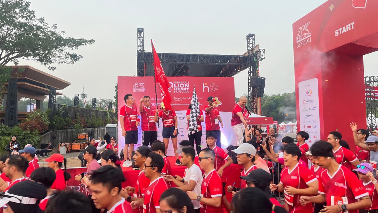 Bank Raya Dorong Gaya Hidup Aktif dan Kebiasaan Menabung melalui Raya Active di Generali Lion Heart Run 2026