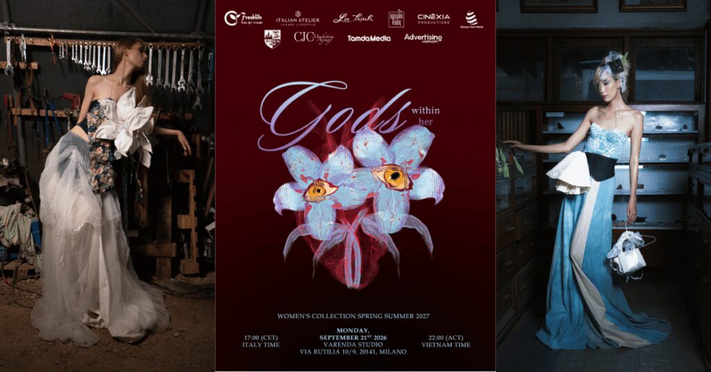 LA TRỊNH ATELIER GIỚI THIỆU SHOW THỜI TRANG “GODS WITHIN HER” TẠI MILAN