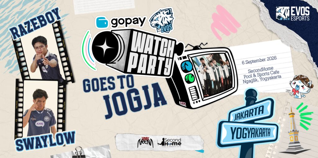 EVOS GoPay Watch Party Goes to Jogja, Bawa Atmosfer MPL  Lebih Dekat ke Komunitas Kota Pelajar