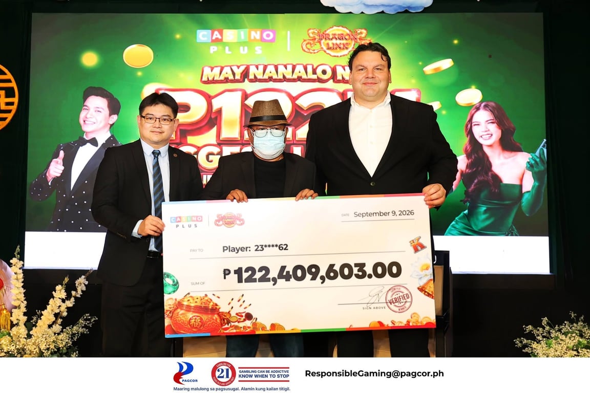 Casino Plus Awards ₱122.4-M: The Biggest Jackpot in Philippine Slot Machine History