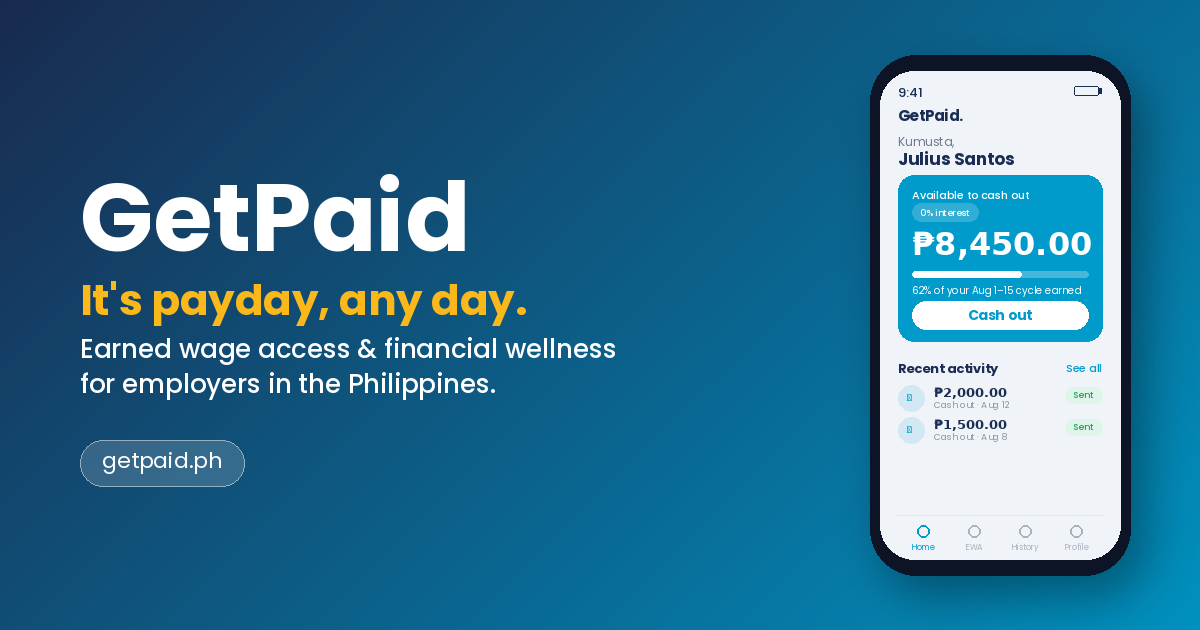 Most “salary advance” apps in the Philippines aren’t earned wage access. GetPaid’s new guide shows HR teams how to tell the difference — before it costs them.