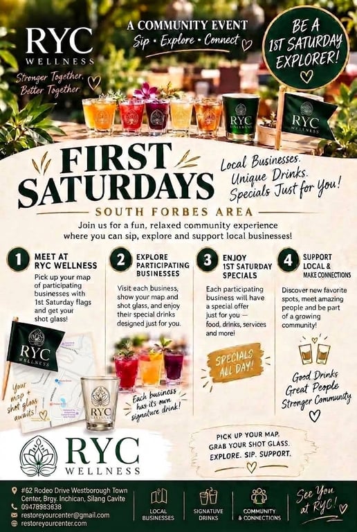 RYC Wellness First Saturday Discovery Series: Learn, Explore, and Thrive