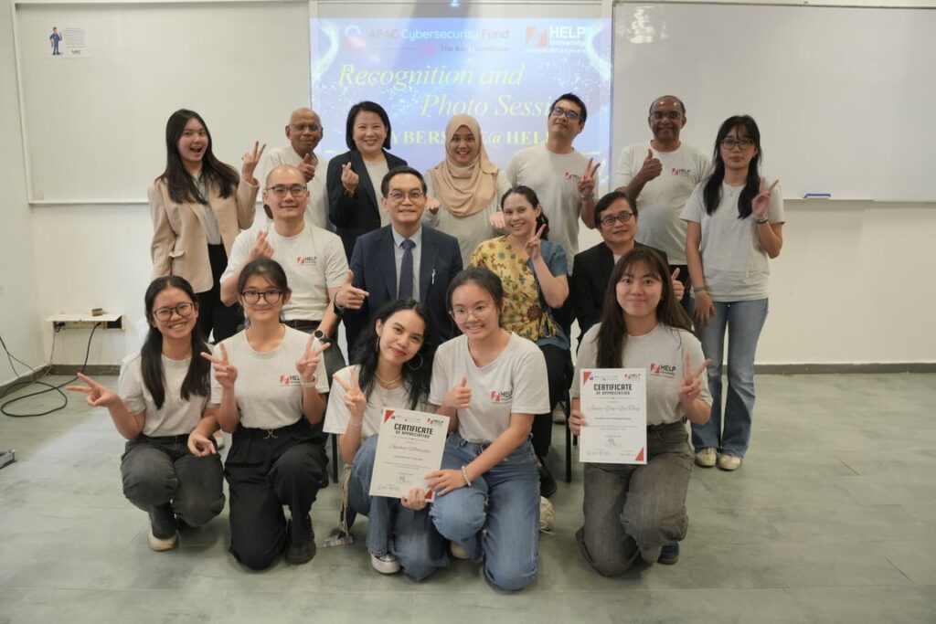 HELP University Selected as One of Only Two Malaysian PDTIs to Receive APAC Cybersecurity Fund Grant