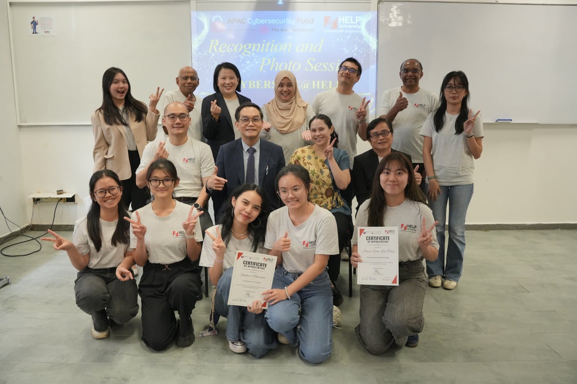 HELP University Selected as One of Only Two Malaysian PDTIs to Receive APAC Cybersecurity Fund Grant