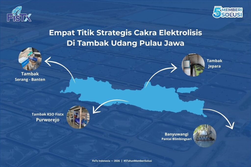 Cakra Elektrolisis, Teknologi Sterilisasi Air Tambak Karya Anak Bangsa, Mulai Dipercaya Tambak Besar di Pulau Jawa