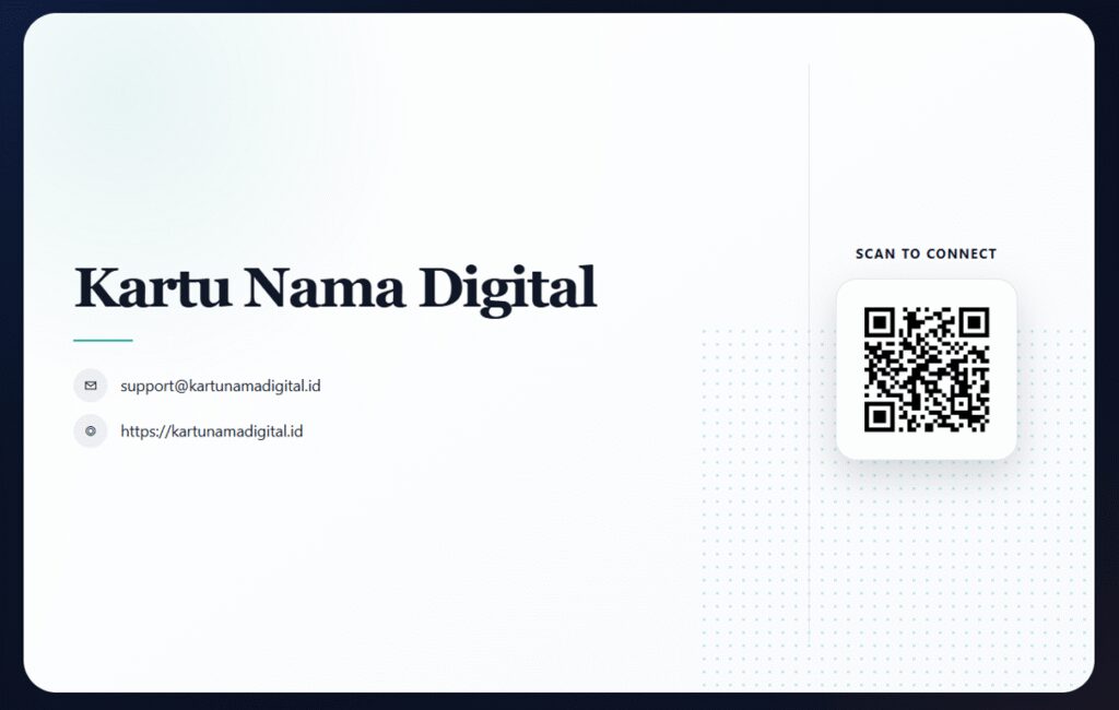 Beralihlah dari Kartu Nama Kertas, KartuNamaDigital.id Resmi Diluncurkan: Hadirkan Solusi Profil Profesional Interaktif Berbasis QR Code