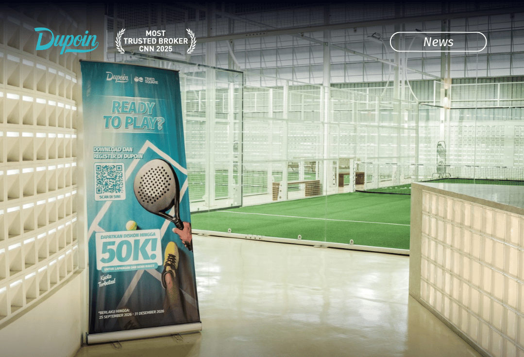 Main Padel Lebih Hemat, Dupoin Futures Hadirkan Diskon Lapangan Rp50 Ribu