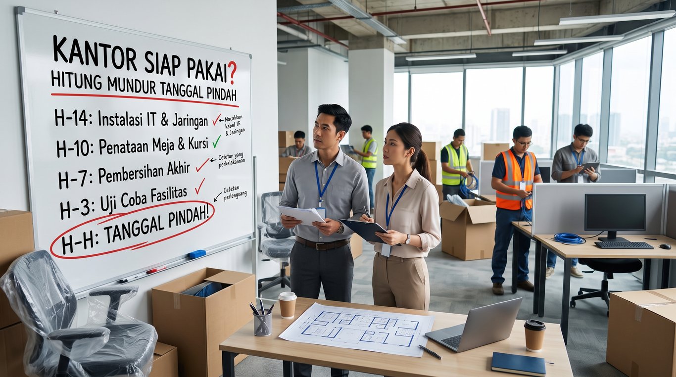 Berapa Lama Kantor Siap Pakai? Hitung Mundur dari Tanggal Pindah