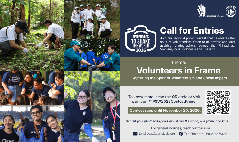 Call for Photo Entries for ‘TPSW 2026’, Celebrating Volunteerism in Asia