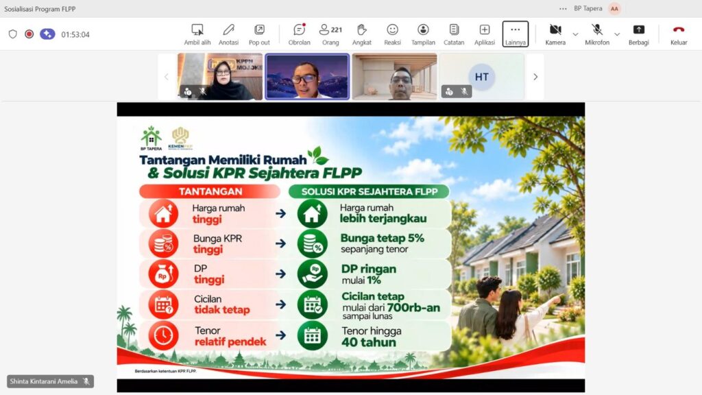 BP Tapera Sosialisasikan KPR FLPP kepada Pegawai KPPN Mojokerto dan Satker Mitra